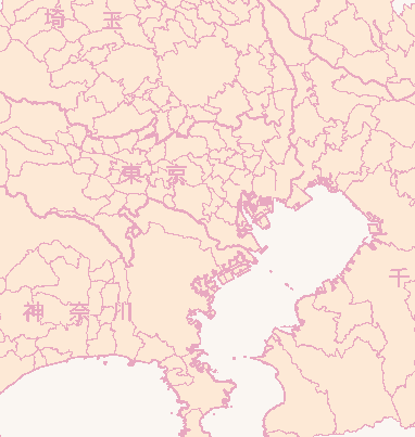 関東の拡大図