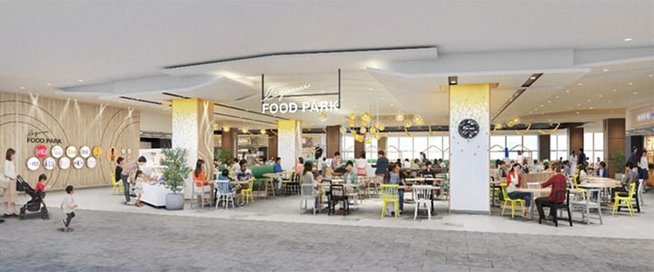 ららぽーと和泉 リニューアル後のフードコート「FOOD PARK」