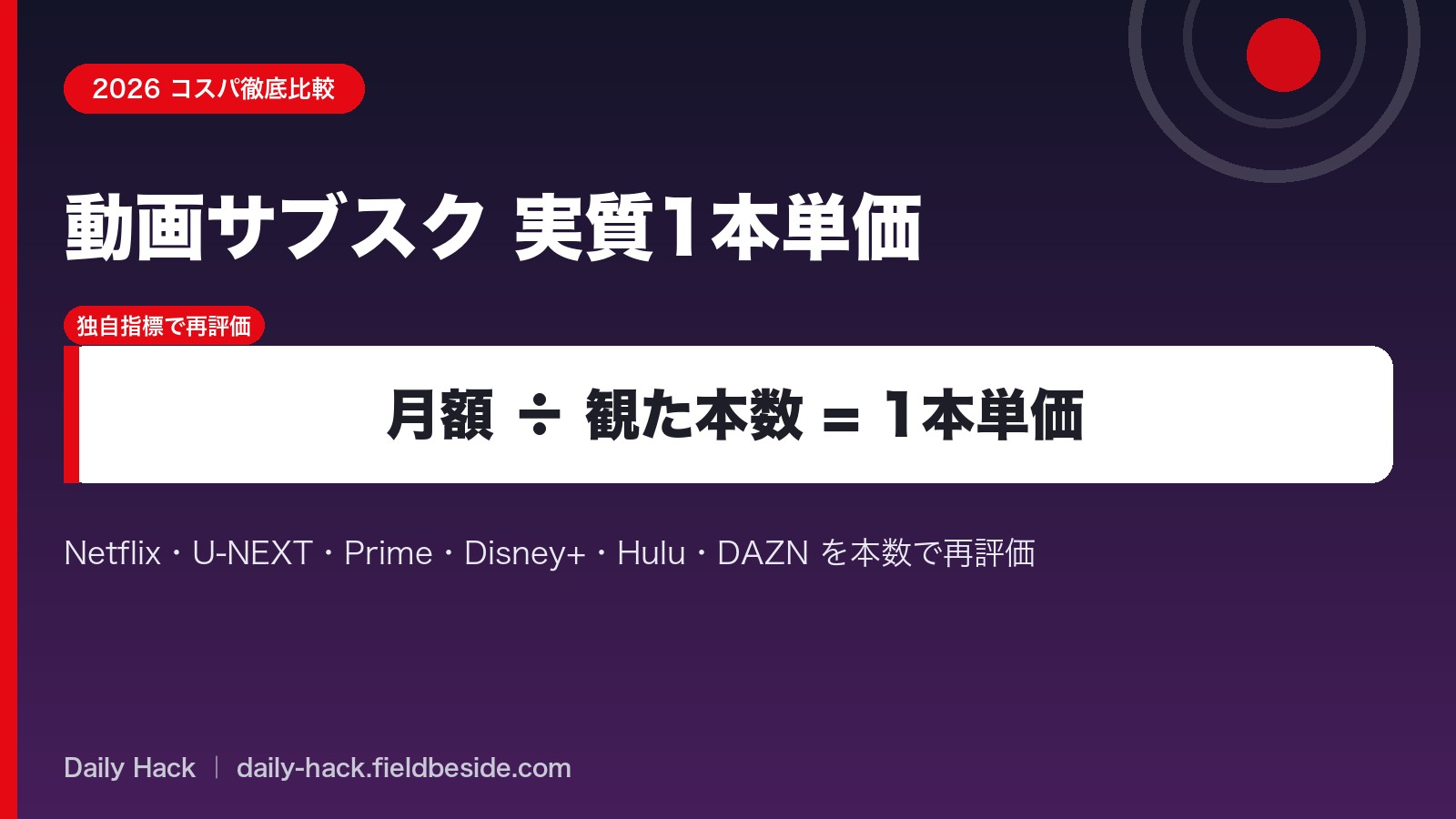 テレビとリモコンで動画配信サービスを選ぶイメージ